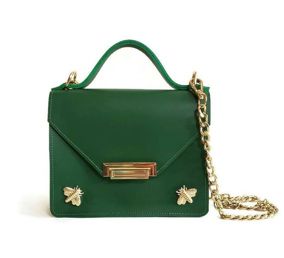 Women's Green Structured Weekend Mini Bag