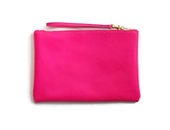 hot pink clutch bag