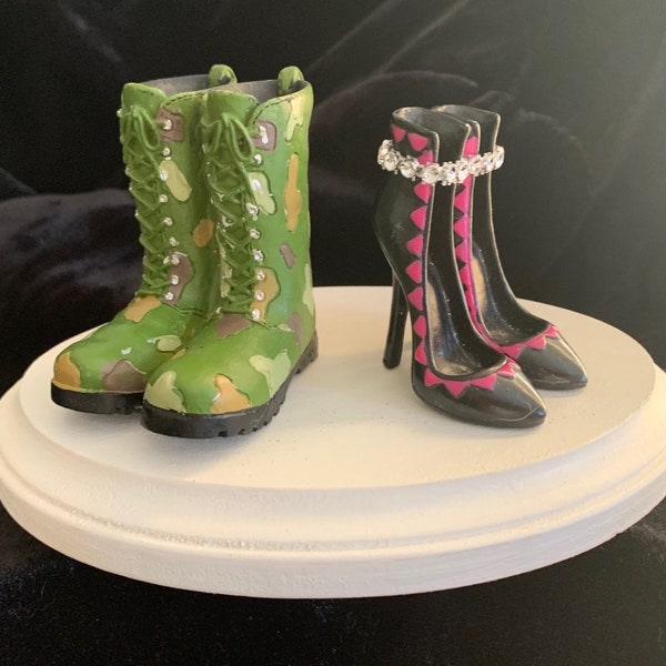 Camo Wedding Cake Topper Etsy