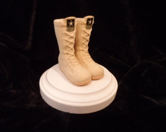 Army Boot Cake Topper - Military Birthday, Retirement, Groom's Cake