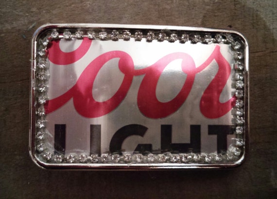 Coors light belt buckle sales