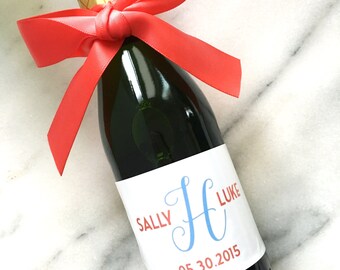 Mini Champagne Bottle Custom Labels Wedding Favors Choose | Etsy
