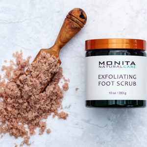 Exfoliating Foot Scrub, Vegan Foot Care, Pumice Foot Scrub, Sea Salt Foot Scrub, Cracked Heels Treatment, Gift For Mom, Natural Foot scrub