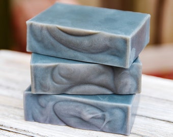 Cedarwood Soap, Handmade Soap, Cold Process Soap, Natural Soap, Artisan Soap, Indigo Soap, Moisturizing Soap Bar, Bar Soap, Vegan Soap