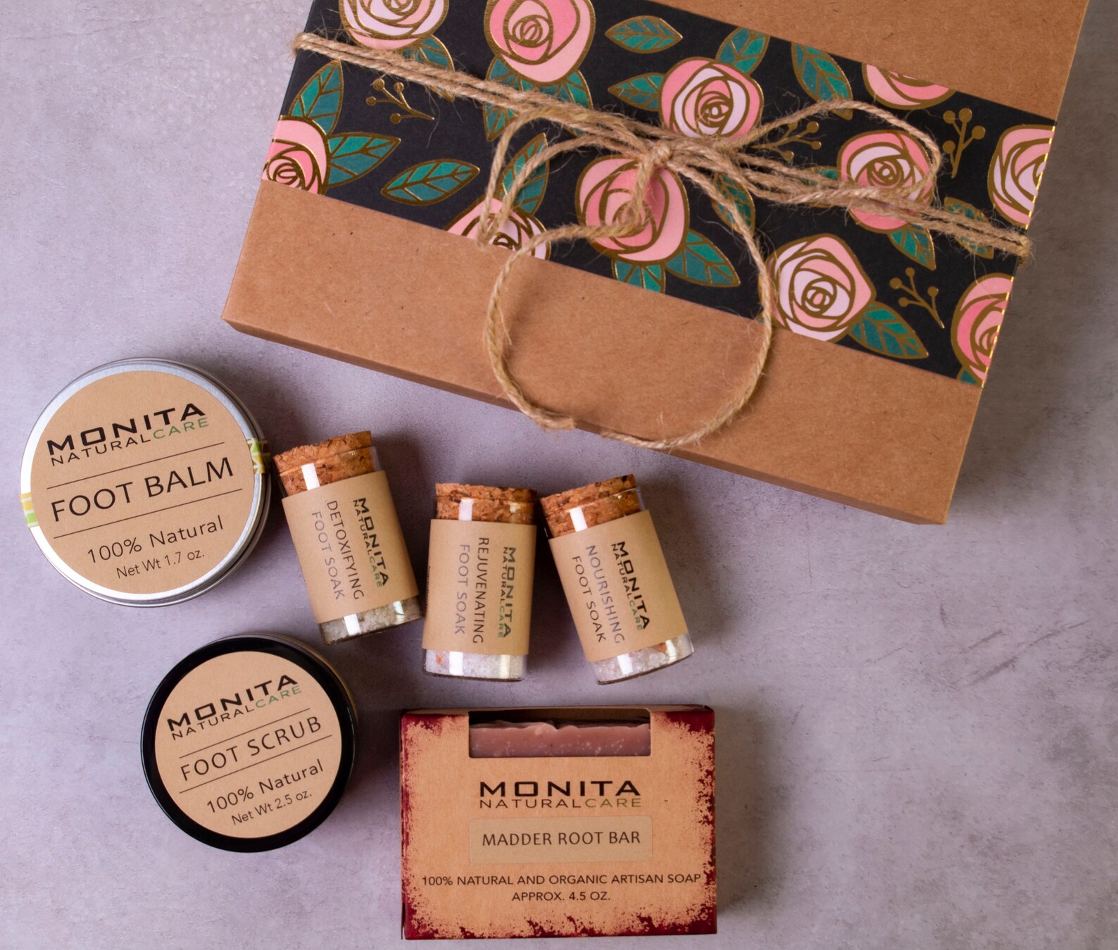 Foot Care Gift Set Foot Scrub Foot Balm Foot Soak Foot Spa Etsy