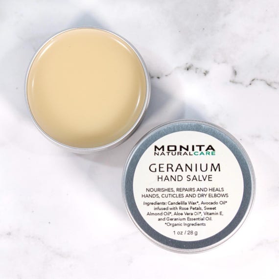 Vegan Geranium Hand Salve