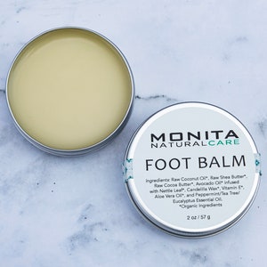 Vegan Foot Balm, Natural Foot Care Products, Foot Moisturizer, Natural Foot Balm for Cracked Heels, Cracked Heels Cream, Gift For Mom