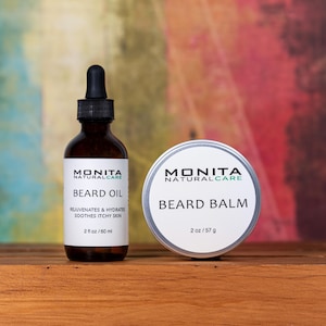 Vegan Beard Oil & Balm Duo - All Natural Beard Care Set
