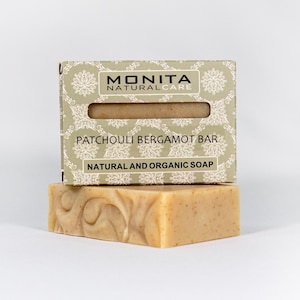 Patchouli Bergamot Soap Bar - Vegan All Natural Cold Process Soap