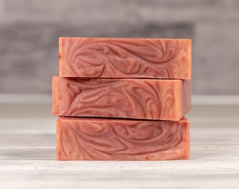 Madder Root Soap, Handmade Soap, Cold Process Soap, Natural Soap, Artisan Soap, Moisturizing Soap, Clay Soap, Bar Soaps, Vegan Soap