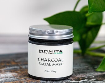 Charcoal Clay Facial Mask: Exfoliating, Cleansing, and Moisturizing