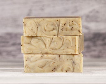 Rosemary Lemon Soap, Handmade Soap, Cold Process Soap, Natural Soap, Exfoliating Soap, Rosemary Essential Oil, Bar Soaps, Vegan Soap