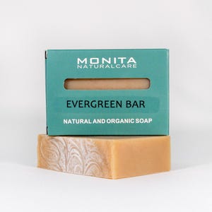 Evergreen Soap Bar, Handmade Cold Process Soap, Essential Oil Soap, Vegan Soap, All Natural Soap, Face and Body Soap, Plant-Based Soap