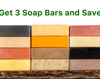 Soap Bars, Handmade Cold Process Soap, Exfoliating Soap Bars, Vegan Soap, All Natural Soap, Moisturizing Soap, Botanical Soap Bars