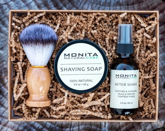 Shaving Gift Set, Shaving Products, Shaving Soap Bar, Beard Care Products, Men's Skincare, Gift For Dad, Valentine Gift Box, Unique Gift Set