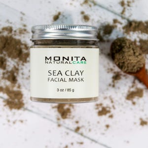 Sea Clay Facial Mask, Facial Care Products, Cleansing Face Clay Mask Powder, Exfoliating Face Clay Mask, Mothers Day Gift, Gift For Mom