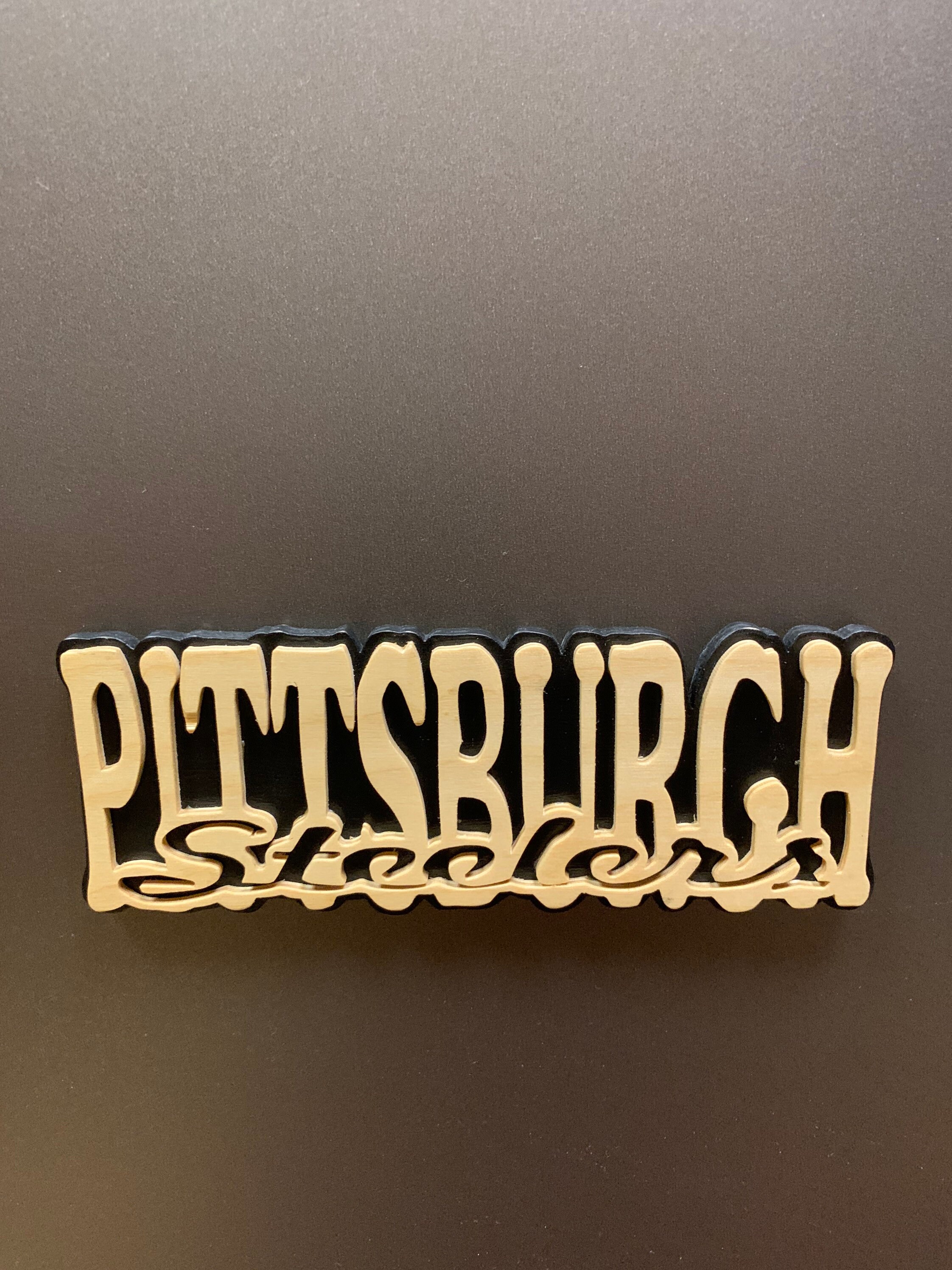 Scroll Saw Cut Pittsburgh Steelers Refrigerator Etsy