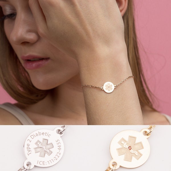 Medical Alert Bracelet Women, Medical ID Bracelet