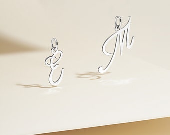 Initiale E Halskette, Buchstabe E Schmuck, E Anhänger