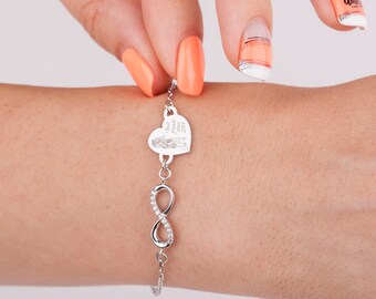 Personalisiertes Armband beste Freundin für 2 oder 3 beste Freunde, Schwester, unbiologische Schwester, BFF
