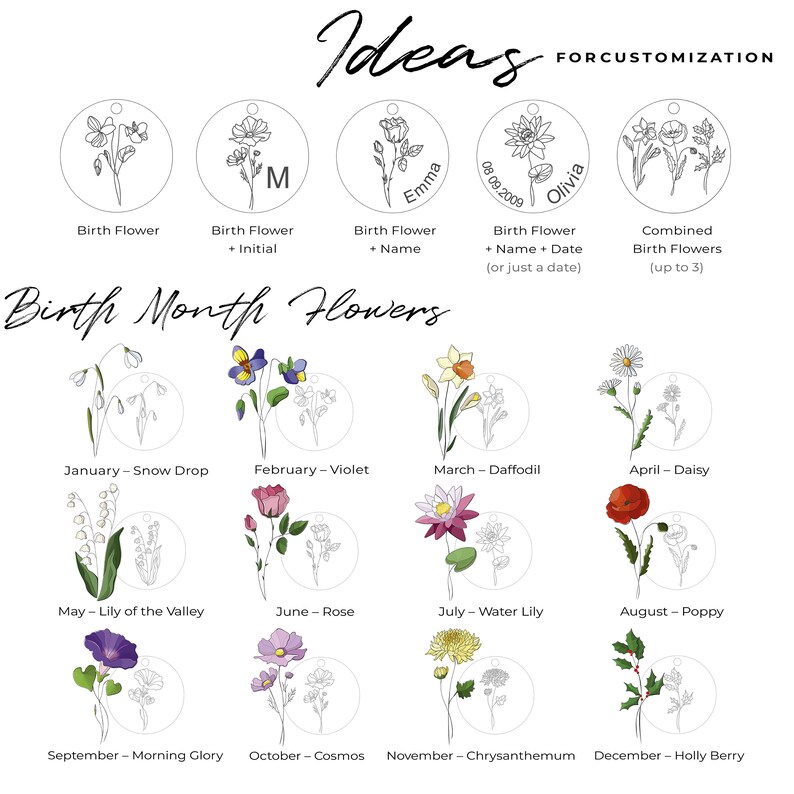 Rose Necklace June Birth Flower Necklace Rose Flower Jewelry Etsy