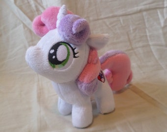 My Little Pony Friendship is Magic Handmade Custom 6&#39;&#39; Plush- Filly Sweetie Belle
