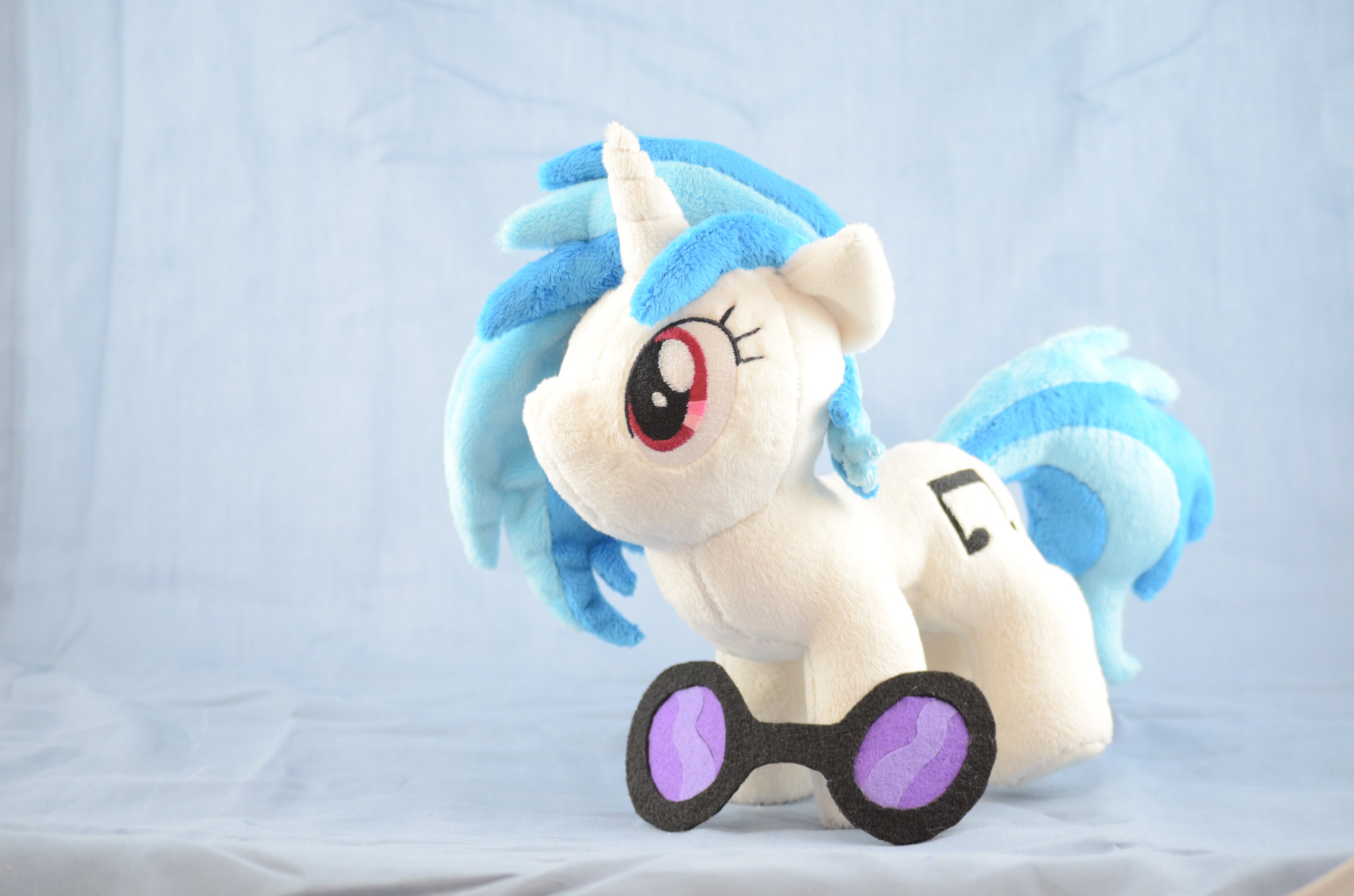 My Little Pony Friendship is Magic Handmade Custom 8'' Plush- Dj