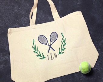 ON SALE Tennis tote bag tennis player personalised shopping bag
