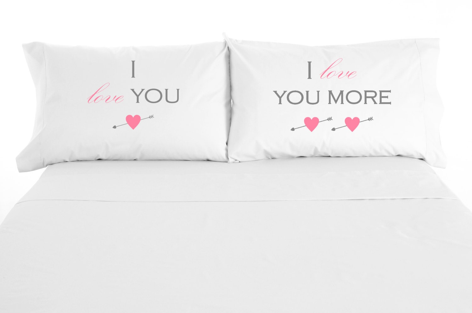 I Love You Pillowcases Personalized Pillow Valentine's Etsy