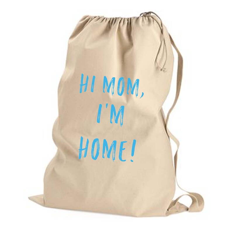 College Laundry Bag With College Colors Pick Your Text Color Etsy