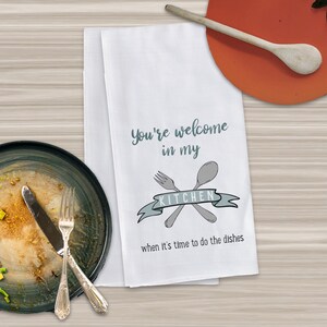 Funny Kitchen Towel: Sarcastic Dish Towel, Eco-Friendly Cotton