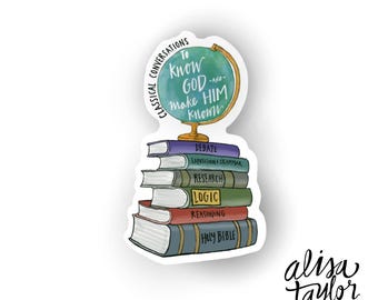 Classical Conversations Sticker: Homeschool, Waterproof Vinyl, Hand Lettering