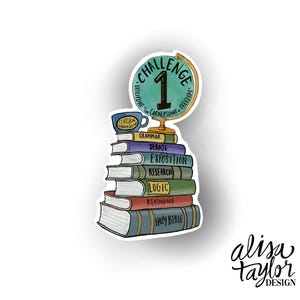 Classical Conversations Challenge Vinyl Sticker, Challenge 1, waterproof, illustrated, student gift, sticker