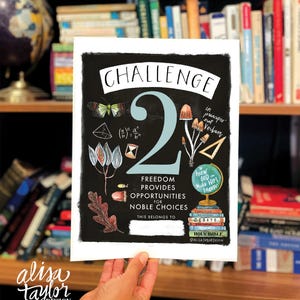Classical Conversations Challenge 2 Guide Cover, Classical Conversations, Watercolor Art Print, Challenge 2, Student Guide, digital download