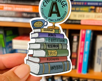 Classical Conversations Challenge A Sticker: Waterproof Vinyl Decal