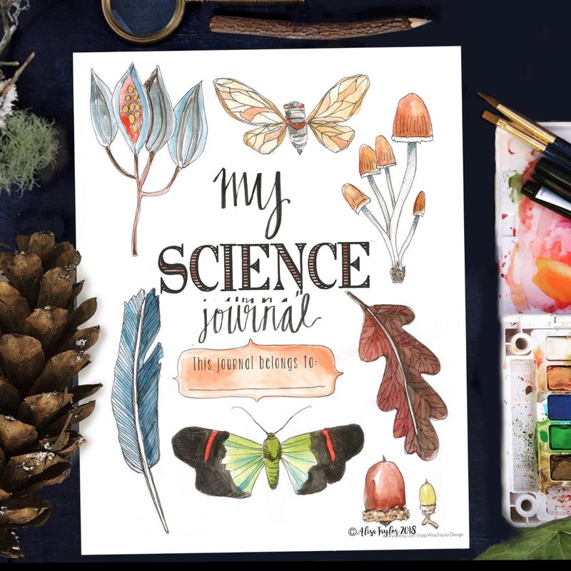 Science Notebook Cover - Etsy