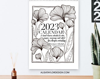 2023 color the scripture calendar coloring book, adult coloring, watercolor, Christmas gift ideas, gift ideas for women, stocking stuffer