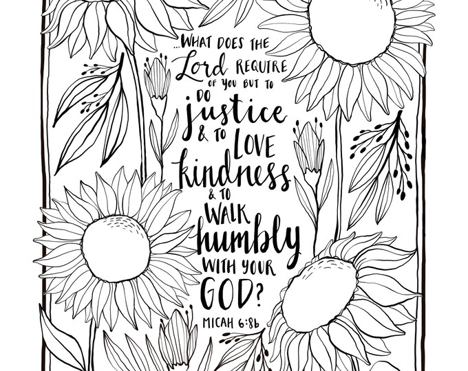 Scripture Coloring Pages Graffiti Coloring Page, Botanical Scripture Coloring, Printable PDF Pages, Bible ...