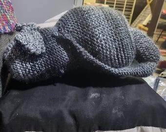 cat pillow hand made knitted