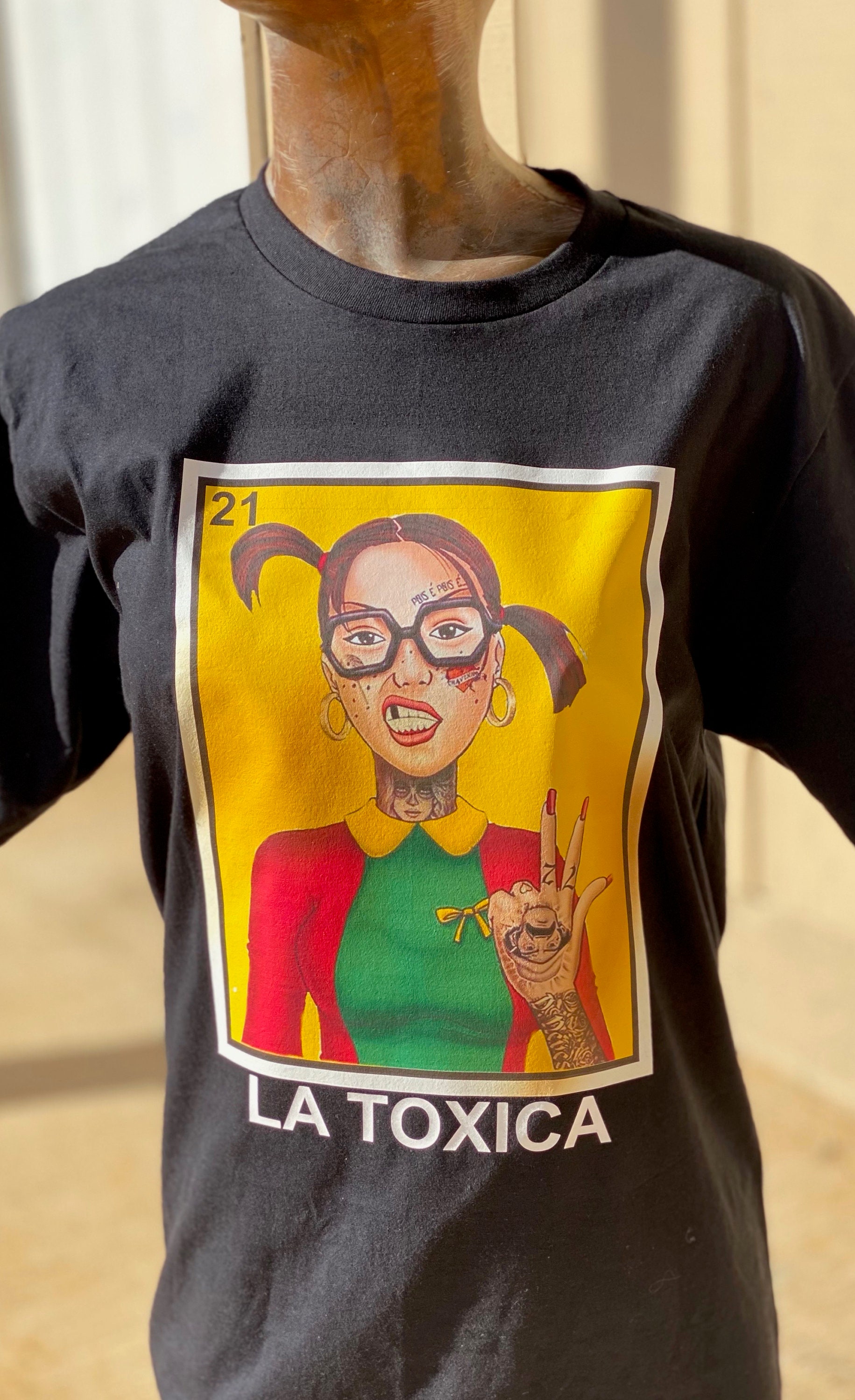 La Toxica El Toxico Loteria Mexican Bingo Style Graphic Shirt - Etsy India
