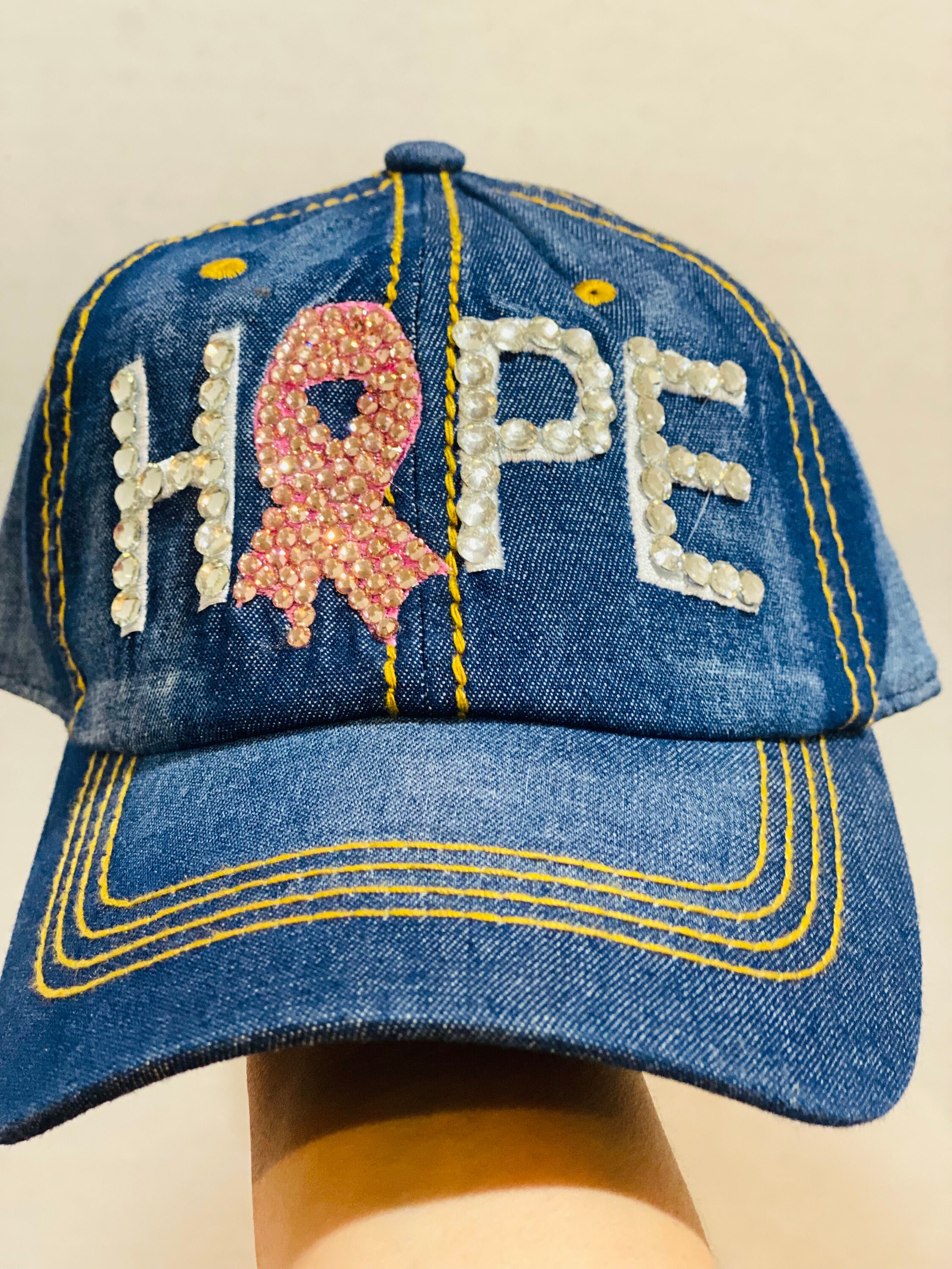 Hope Pink Ribbon Breast Cancer Hat 