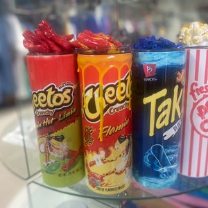 20/30oz Fresh Popcorn,  Takis, Cheetos, Beer, Sublimation with custom topper, Topper Lid, Handmade Tumbler, Trending Tumbler, Gift Tumbler