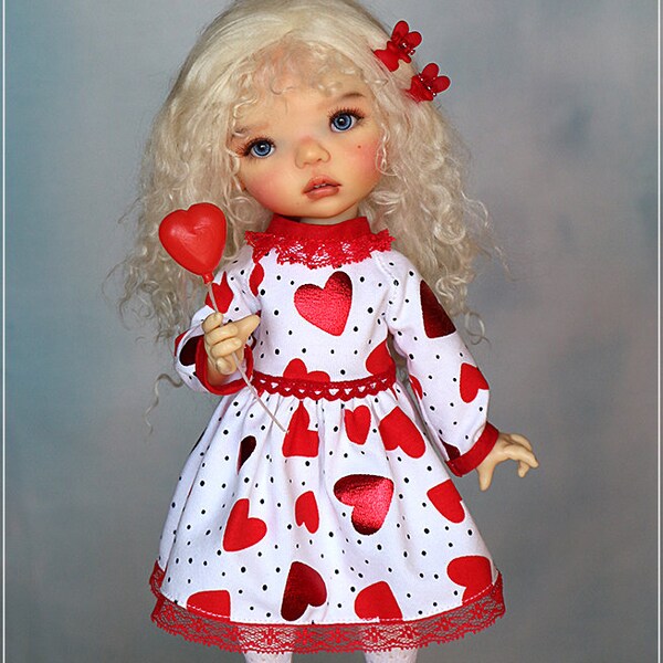 Dress for Meadow dolls size Dumplings dolls 11 inch (28 cm) / 1 ps - dress