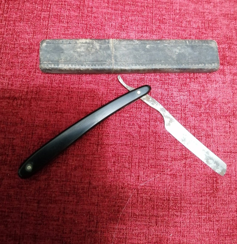 Antique Cut Throat Razor Boxed W. Allison Cutler York Etsy UK