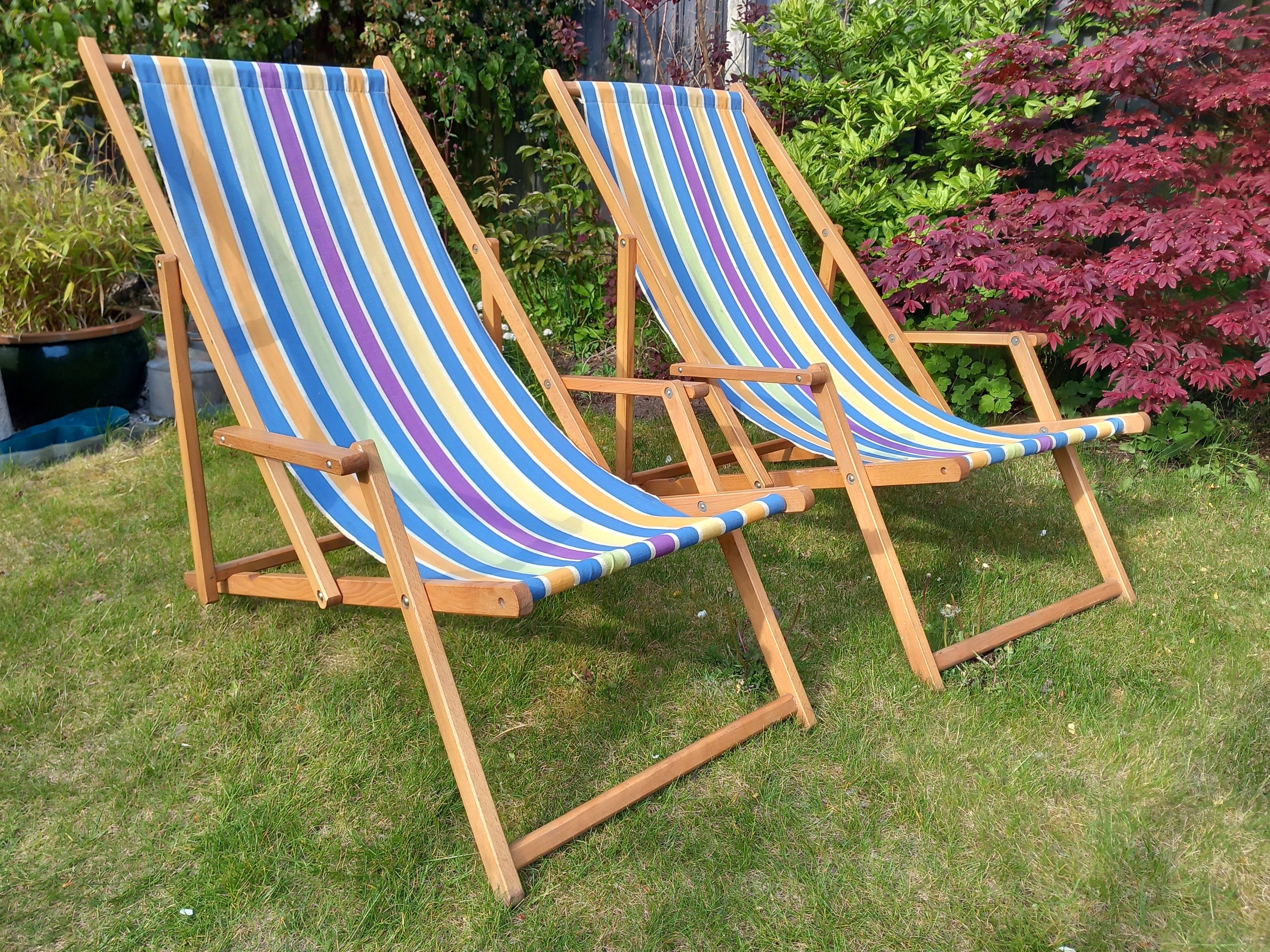 Striped Fabric Blue And White Striped Deck Chairs Striped Deck
