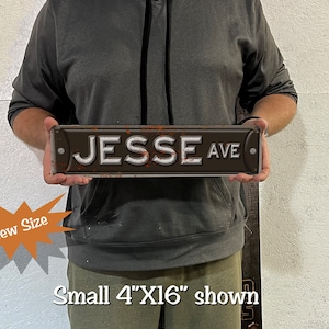 Custom, Personalized, Metal Street Sign. Vintage Green or White. - Etsy
