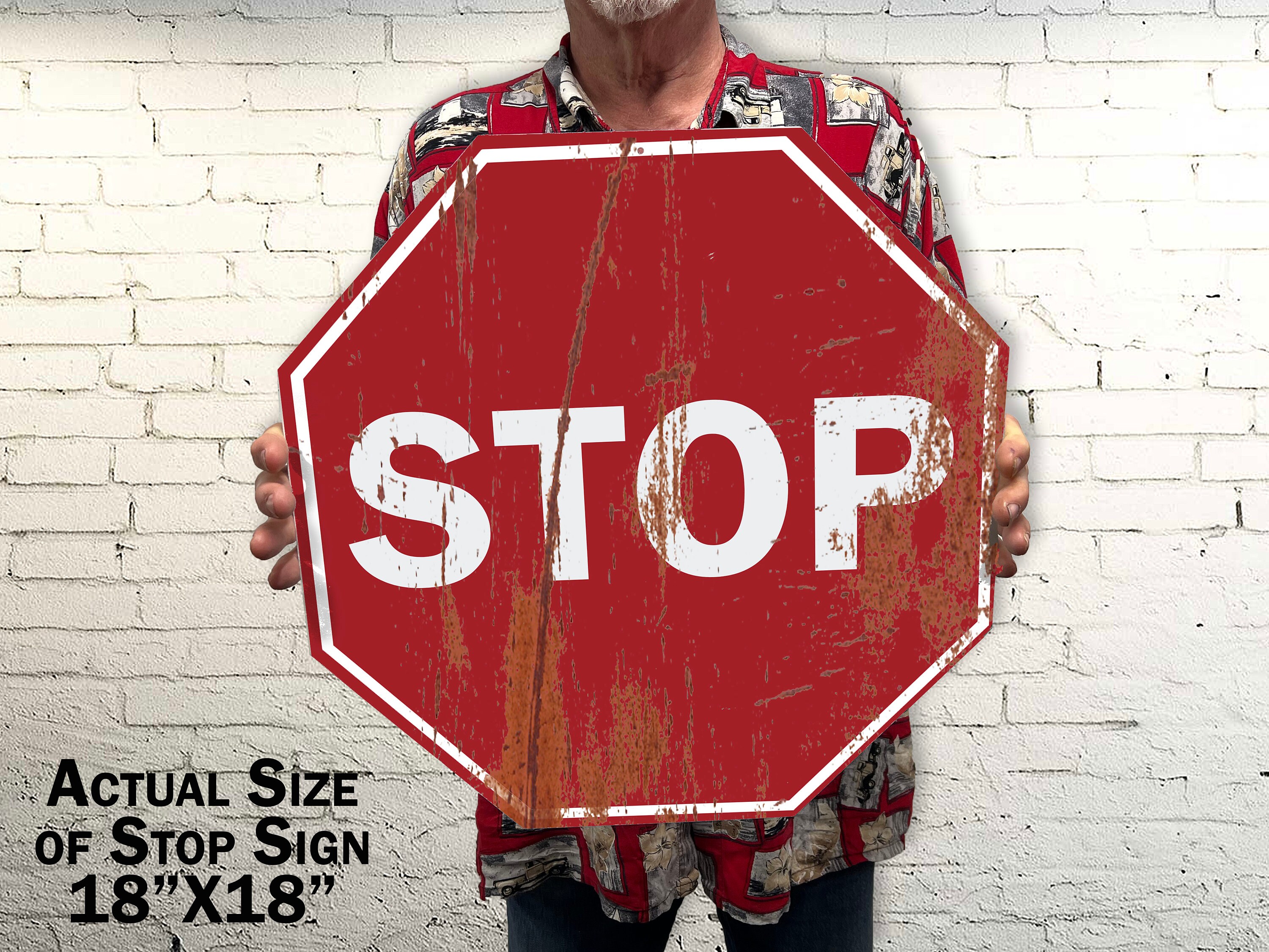 Custom Vintage Stop Sign - METAL - Etsy