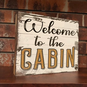 Vintage Welcome Wooden Sign