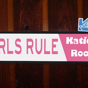Girly Room Street Sign - Personalized