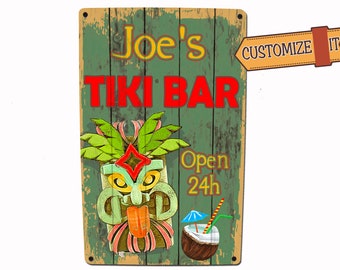 Custom Tiki Bar Sign